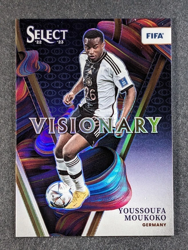 2022-23 Panini Select FIFA YOUSSOUFA MOUKOKO Prizm Visionary Insert Germany #6