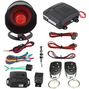 Universal Car Alarm Security Protection System Keyless Entry System+2Remote H7A5 - Bild 1 von 11