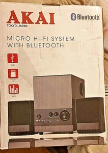 Akai Bluetooth Micro Music System, USB, Bluetooth, Micro SD -Black - Picture 1 of 4