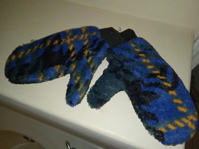 NUEVO SIN ETIQUETAS NUEVO The North Face Mujer’s Mitt Ridge Polar Mitten Grande L Azul Multi Foto 1 de 3