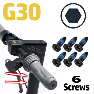 6x Allen Head STEM SCREWS Ninebot MAX G30 Electric Scooter Nut Bolts Hex Loctite - Picture 1 of 2