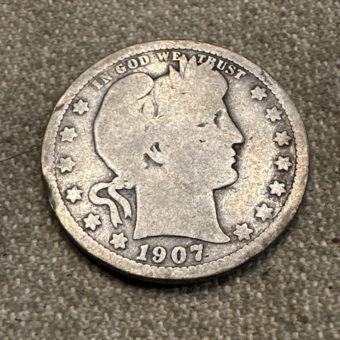 1907 D Barber Quarter Cover