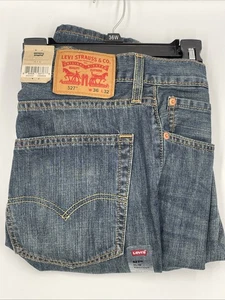Neu mit Etikett Levi’s 527 schmale Boot Cut Andi dunkelblaue Herrenjeans Größe 36”x32” - Bild 1 von 6