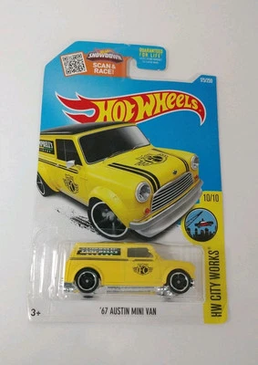 2015 Hot Wheels 175/250 HW City Works желтый мини-фургон Austin 1967 10/10 - Изображение 1 из 3