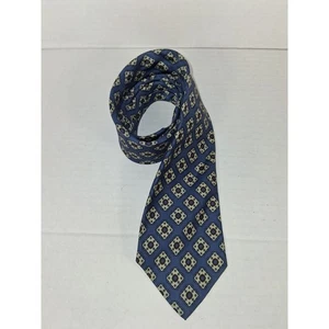 Cravatta uomo Polo by Ralph Lauren blu fantasia geometrica seta - Foto 1 di 4