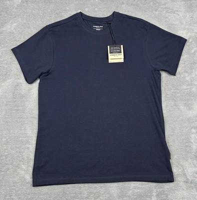 Kenneth Cole T-Shirt Mens Medium Pacific Blue Stretch Essential Crew Neck NEW - Image 1 of 4