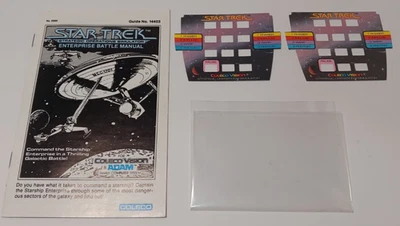 Star Trek: Strategic Operations Simulator ColecoVision OVERLAYS AND MANUAL ONLY! - Image 1 of 4