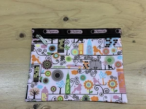 Bolsa Cosmética Pequeña con Cremallera LeSportSac Rosa Paisaje Urbano Floral Caniche Parque - Imagen 1 de 5