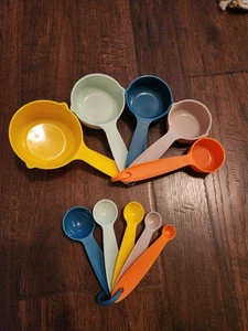 Smithcraft Measuring Cups And Spoons Multicolored Set Of 5 - Picture 1 of 2