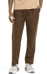 Scotch & Soda Fave Wool Blend Plaid Tapered Fit Joggers Brown $148 - Picture 1 of 5
