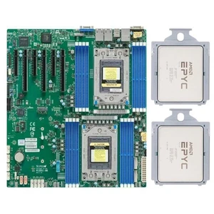 Carte mère SuperMicro H12DSI-N6 E-ATX + 2x combos processeur CPU AMD EPYC 7713 - Photo 1/3