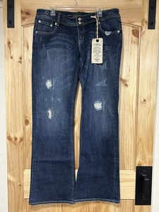 Vanity Premium Collection Jeans Size 32” X 37” NWT Distressed - Picture 1 of 10