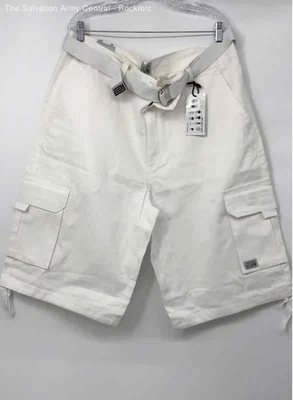 Pantalones Cortos Carga Pro Club Para Hombres Marrón Blanco Calce Regular Bolsillos Talla 40 Lote de 2 Foto 1 de 4