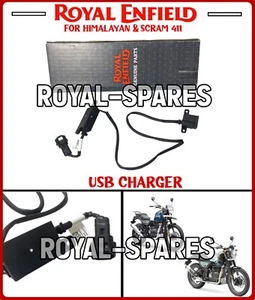 100% Genuine Royal Enfield Himalayan & Scram 411 "USB CHARGER"- Express Shipping - Picture 1 of 14