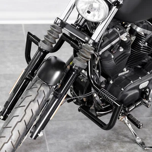 MOFUN Mustache Crash Bar Engine Guard Fit For Harley Sportster Iron 883 1200 XL - Bild 1 von 6