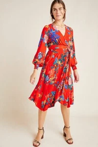 NEW Anthropologie Boswell Textured Wrap Tunic Dress Size 0 MSRP: $170 - Picture 1 of 4