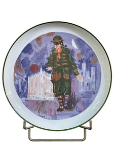 Decorated plate, longaretti, century - Picture 1 of 6