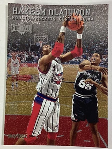 Hakeem Olajuwon Skybox Metal Card 1999-2000 NBA Houston Rockets - Picture 1 of 7
