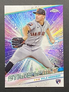 2024 Topps Chrome Stars of MLB Kyle Harrison San Francisco Giants Rookie - Picture 1 of 3