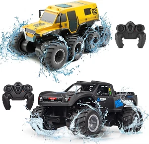 Amphibious RC Truck, 2.4G off Road Waterproof Large Remote Control Car for Boys, - Picture 1 of 9