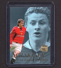 OLE GUNNAR SOLSKJAER 1998 Merlin Premier Gold Soccer Card MANCHESTER UTD H4 PSA