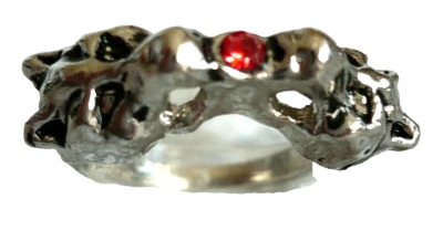 WOLF Folklore Schmuck Ring silber + STRASS rot Gr. 22 NEU #8 - Bild 1 von 3