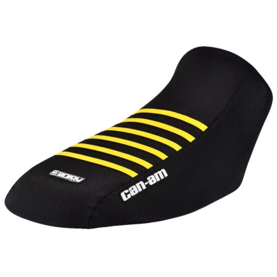 Can Am Renegade 500 800 Gripper Seat Cover 2007-2011 GEN 1 BLACK- Yell Rib  #260 - Image 1 of 4