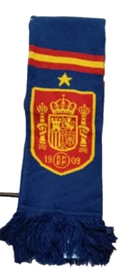 Adidas Spain Football Soccer Scarf FEF Navy Red Yellow Supporter Espana Spanish - Picture 1 of 3