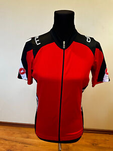 Castelli Vincente Cycling Jersey ProSecco Treatment Red SIZE M For Men's NEW!