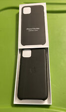 Apple Leather Case 100% GENUINE for iPhone 11 Pro Max - Black - MX0E2ZM/A
