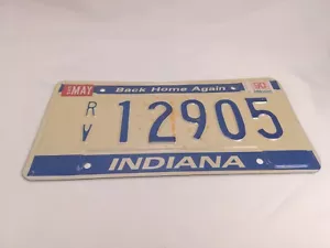1990 Indiana RV License Plate 12905 - Picture 1 of 2