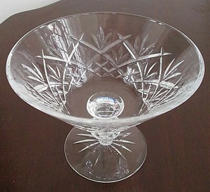 Waterford Crystal EVE transparente, entrecruzado, ventilador, sin compota de recorte 4,5" de alto 6" de ancho - Imagen 1 de 4