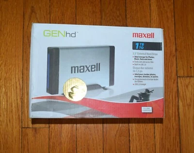 GENhd maxell 1 tb pc & mac complatible usp 2.0  3.5" external hard drive - Image 1 of 4