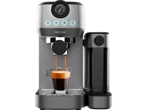 Cafetera express - Cecotec Power Espresso 20 Steel Pro Latte, 20 bar, 1350 W, 1. - Imagen 1 de 10