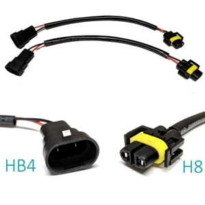 2x Adapter HB4 auf H8 H11 Stecker Anschluss Verbindung KFZ PKW Nebelscheinwerfer - Bild 1 von 4