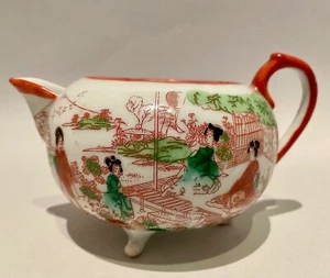 RARA Jarra de Patas Antigua Nipon Tori Pintada a Mano 1891-1921 con Marca - Imagen 1 de 8
