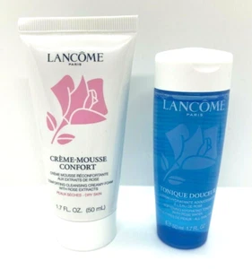 Lancome Creme Mousse Confort Cleanser + Tonique Softening Hydrating Toner + Lanc - Picture 1 of 2