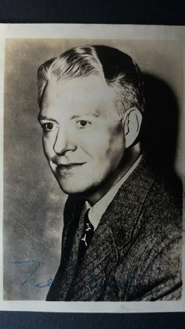 NELSON EDDIE Signed Photo  postcard size. American movie star from 1930s Cover