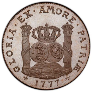 1977/1777, Norway. Stunning Bronze "Piastre" Medal. Only 135 Struck! PCGS SP-67! - Picture 1 of 4