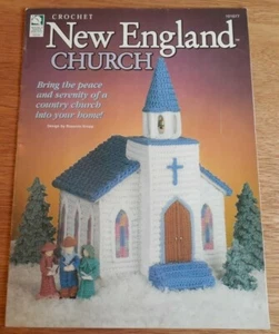 House of White Birches Crochet Booklet "New England Church" w Carolers*Trees - Picture 1 of 4