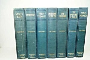 (7) Volumes of THACKERAY'S COMPLETE WORKS, BIOGRAPHICAL EDITION 1898/99 HC VG+ - Imagen 1 de 9