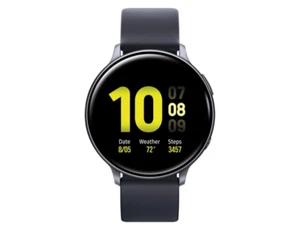 Samsung - Galaxy Watch Active2 Smartwatch 44mm Aluminum - Aqua Black - Picture 1 of 4