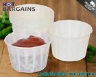 Round Souffle Cups Disposable Waxed Paper Ramekin Size 1oz / 2oz / 4oz Sauce Pot
