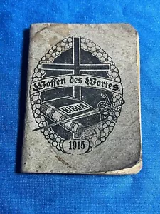 Waffen des Wortes. Kriegslosung und Tagebuch. Innen Stempel und Namen des Mannes - Bild 1 von 4