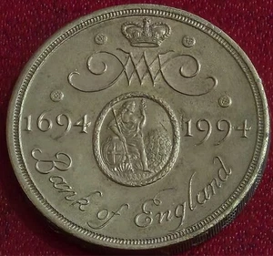 GREAT BRITAIN 1994 £2 TWO COIN TERCENTENARY OF THE BANK OF ENGLAND COMMEMORATIVE - Picture 1 of 9