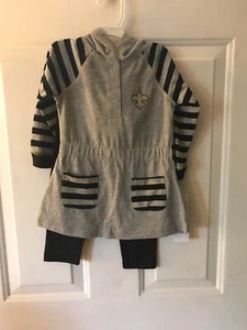 New Orleans Saints NFL Toddler Girls' Dress & Leggings- 18m - Picture 1 of 5