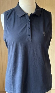 GOLFINO Ladies Black Sleeveless Golf Top. L - Picture 1 of 8