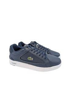 Lacoste Deviation 3.0 Trainers Navy Blue Leather Mens Size UK 8 9 10 11 - Picture 1 of 6