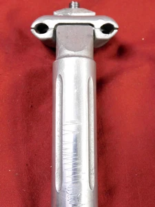 Vintage 1980 Japan SR Laprade Fluted Silver Sattelstütze 26,4 mm x 195 mm Länge - Bild 1 von 14