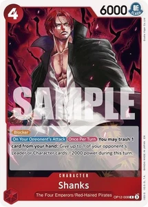 Shanks (008) Legacy of the Master OP12-008 One Piece Card NM - Picture 1 of 1